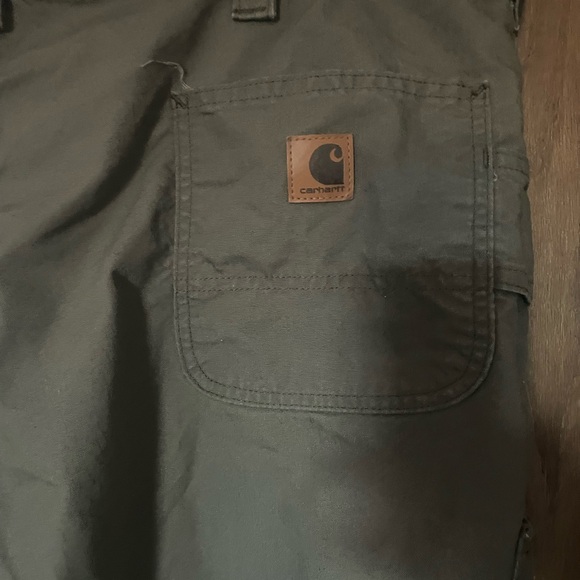 Carhartt Men's Dark Khaki Cargo Pants Size 46x32 100135 - Picture 4 of 6